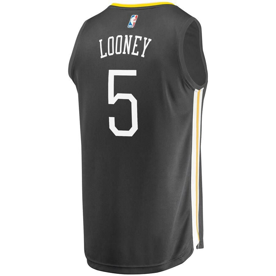 Golden State Warriors Kevon Looney Fanatics Branded Replica Fast Break Player Statement Jersey Mens - Dark Grey | Ireland X7485C8