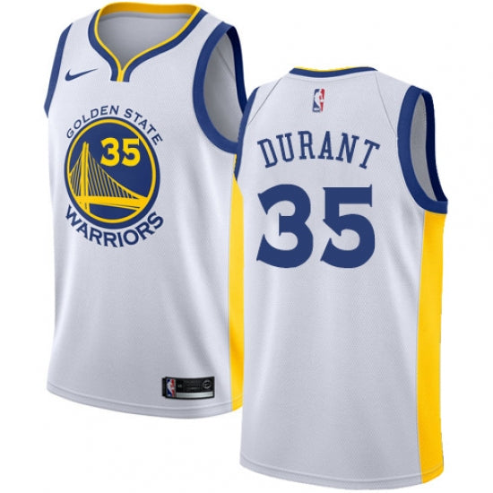 Men's Golden State Warriors Kevin Durant Jersey Association Edition White