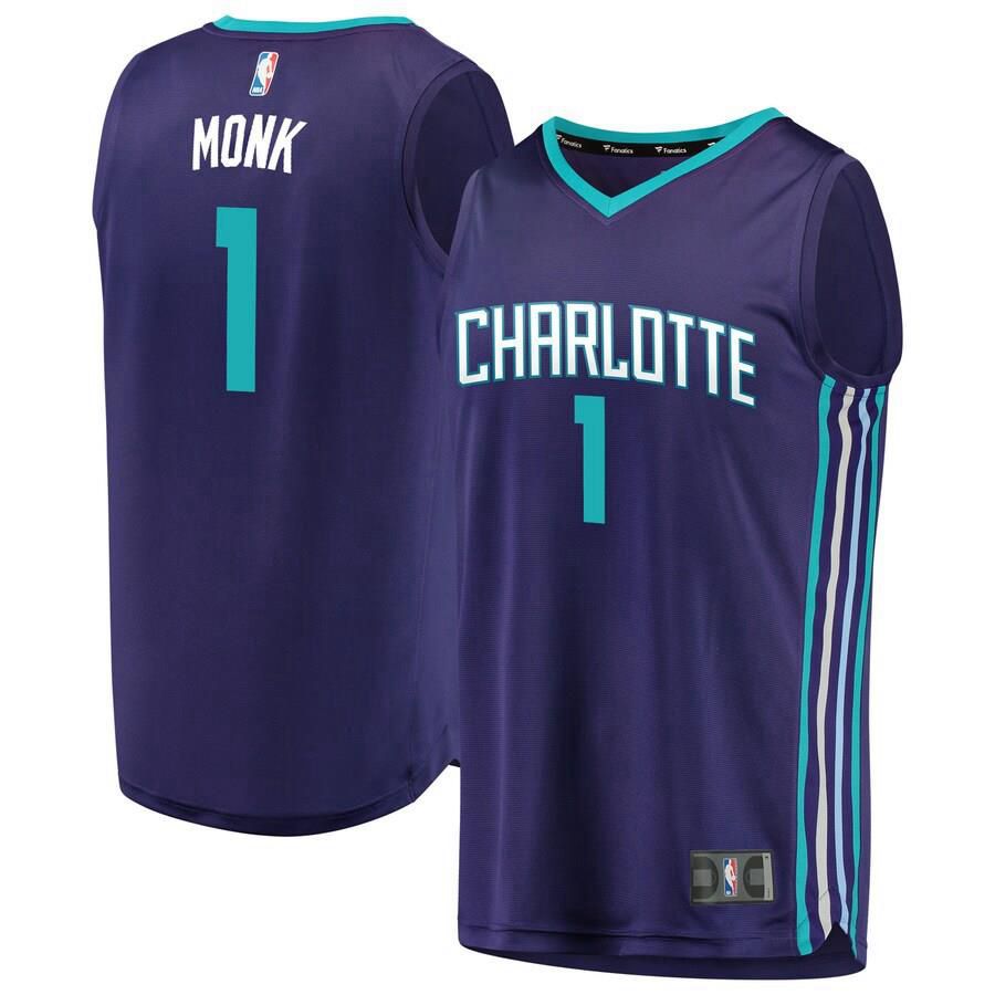 Charlotte Hornets Malik Monk Fanatics Branded Replica Fast Break Player Statement Jersey Mens - Purple | Ireland T6717R2