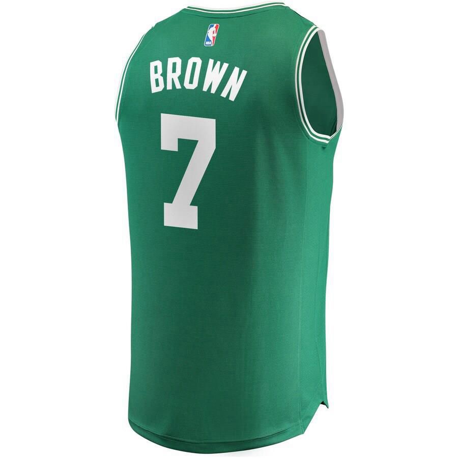 Boston Celtics Jaylen Brown Fanatics Branded Replica Fast Break Player Jersey Mens - Green | Ireland K7660G2