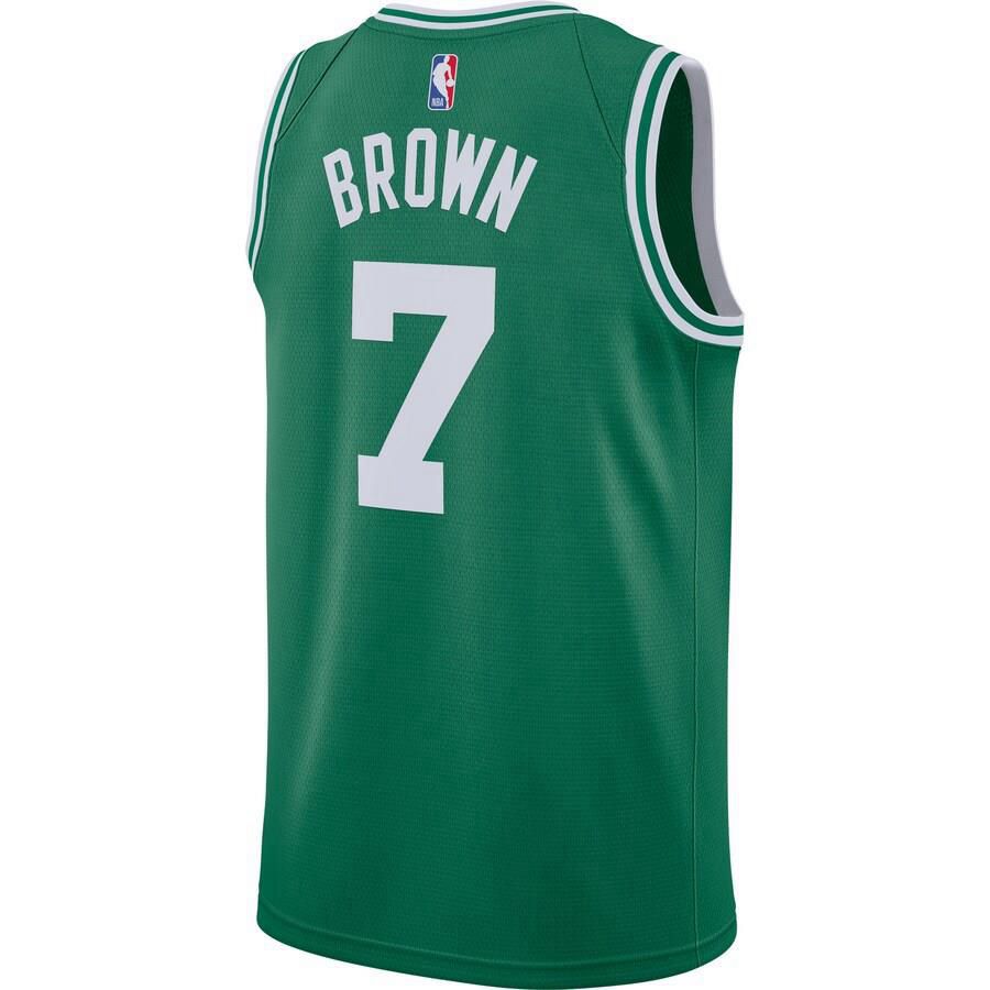 Boston Celtics Jaylen Brown Nike 2020-21 Swingman Icon Jersey Mens - Green | Ireland T9231X9