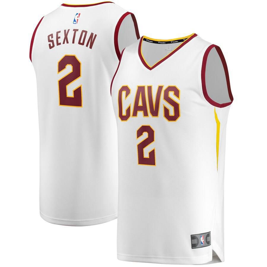 Cleveland Cavaliers Collin Sexton Fanatics Branded Replica Fast Break Player Association Jersey Kids - White | Ireland X1335W8