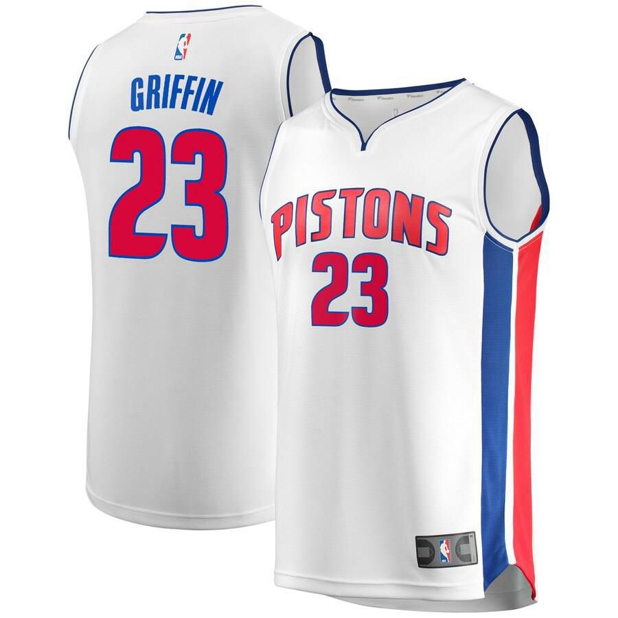 Detroit Pistons Blake Griffin Fanatics Branded Replica Breakaway Player Association Jersey Mens - White | Ireland Q8660I0