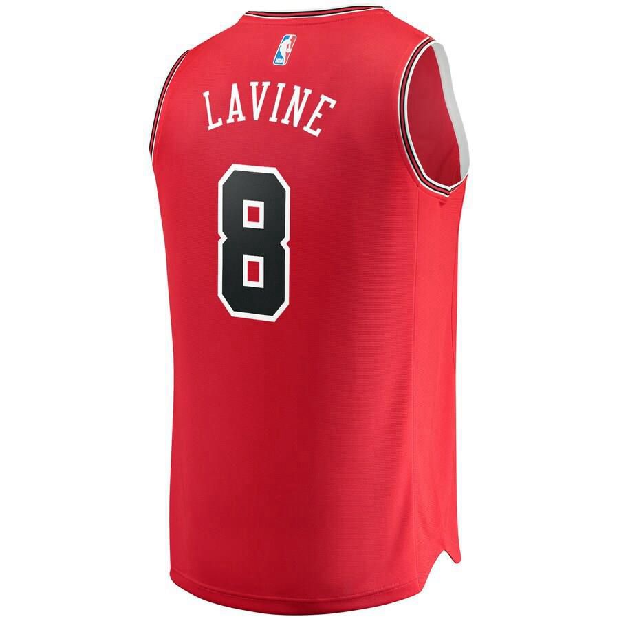 Chicago Bulls Zach LaVine Fanatics Branded Replica Fast Break Icon Jersey Mens - Red | Ireland N4790P2
