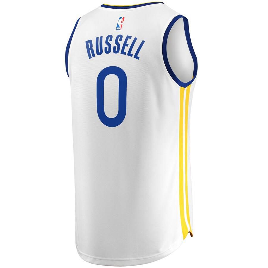 Golden State Warriors D'Angelo Russell Fanatics Branded Replica Fast Break Player Association Jersey Mens - White | Ireland M6034P2