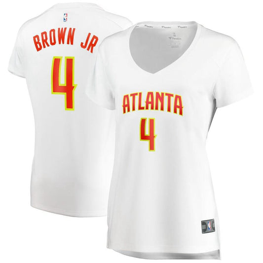 Atlanta Hawks Charlie Brown Jr. Fanatics Branded Fast Break Player Association Jersey Womens - White | Ireland J9588M4
