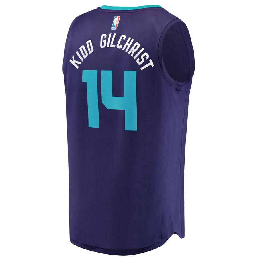 Charlotte Hornets Michael Kidd-Gilchrist Fanatics Branded Replica Fast Break Player Team Statement Jersey Mens - Purple | Ireland V4796E4