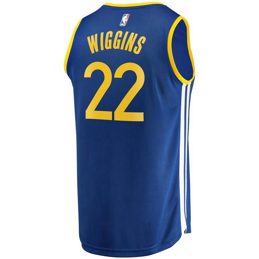Golden State Warriors Andrew Wiggins Fanatics Branded Fast Break Player Icon Jersey Kids - Blue | Ireland H5413H4