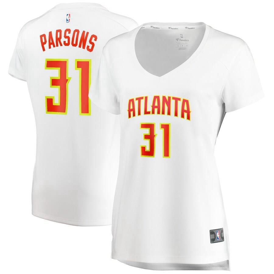 Atlanta Hawks Chandler Parsons Fanatics Branded Fast Break Player Association Jersey Womens - White | Ireland K7891B9