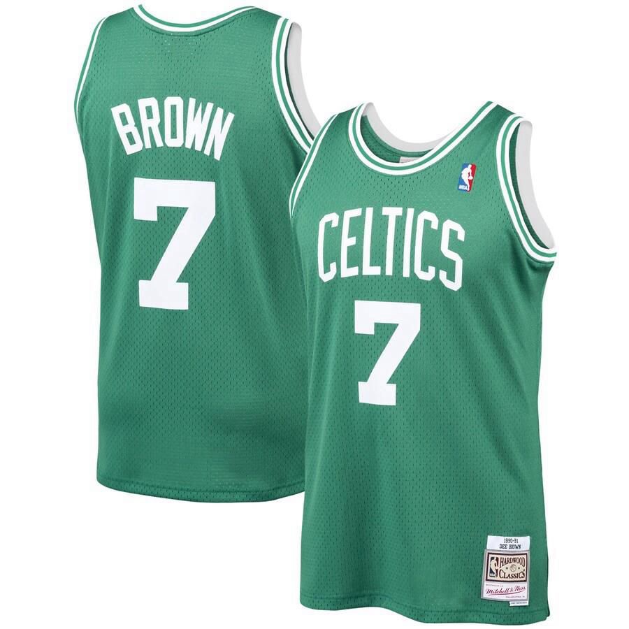 Boston Celtics Dee Brown Mitchell and Ness 1990-91 Hardwood Classics Swingman Player Jersey Mens - Green | Ireland R6600F0