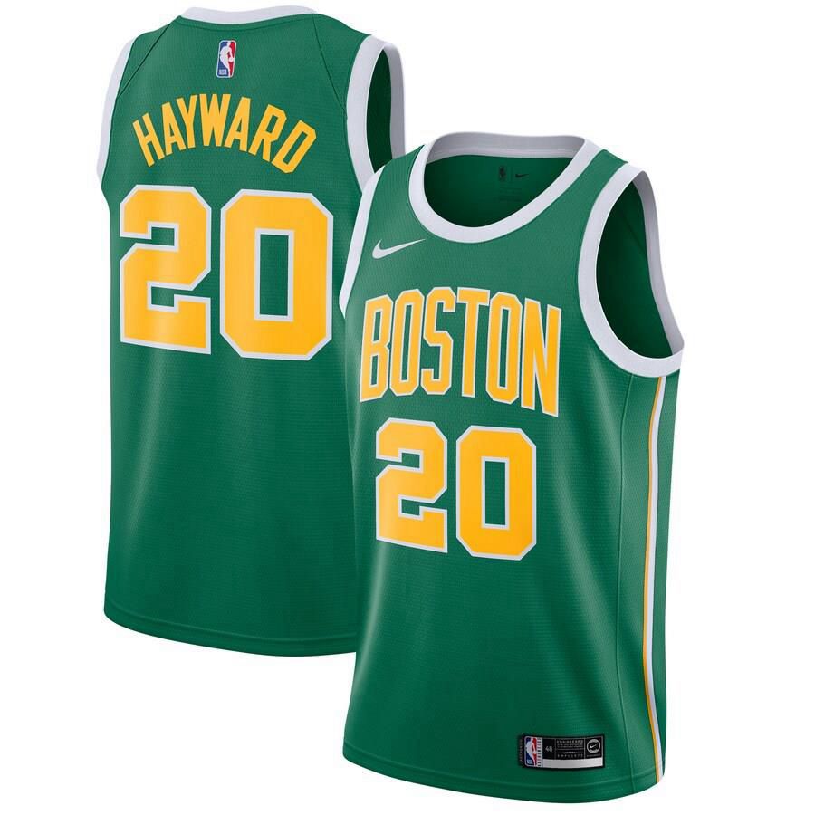 Boston Celtics Gordon Hayward Nike 2018-19 Swingman Earned Jersey Mens - Green | Ireland B9610M8