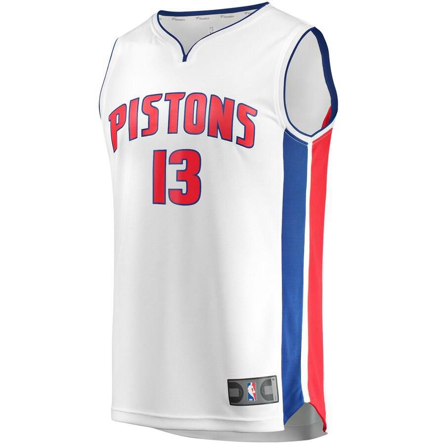 Detroit Pistons Khyri Thomas Fanatics Branded Replica Fast Break Player Association Jersey Kids - White | Ireland G1559Z2