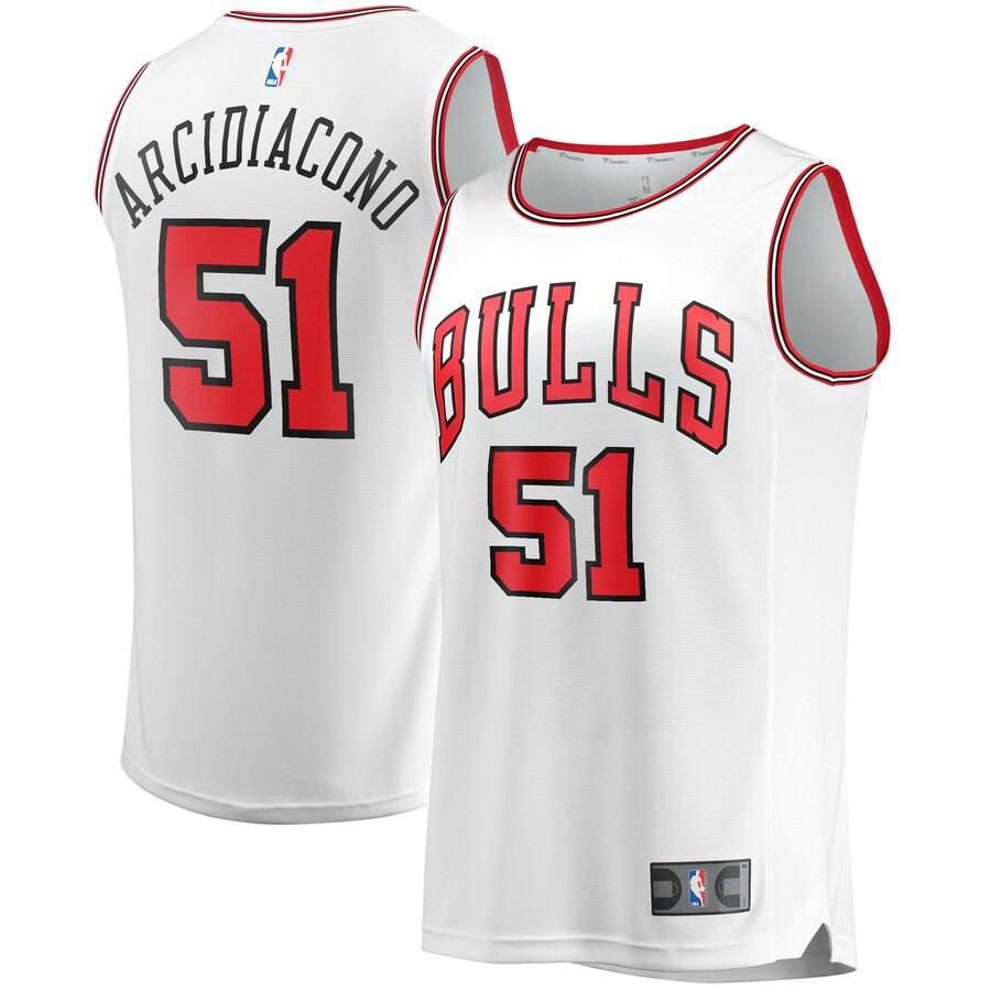 Chicago Bulls Ryan Arcidiacono Fanatics Branded Fast Break Player Team Association Jersey Mens - White | Ireland P9643N6