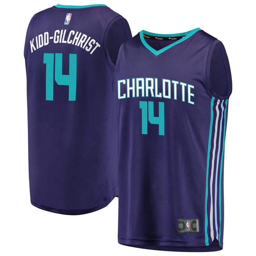 Charlotte Hornets Michael Kidd-Gilchrist Fanatics Branded Replica Fast Break Player Statement Jersey Mens - Purple | Ireland J9823K9