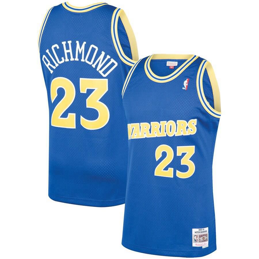 Golden State Warriors Mitch Richmond Mitchell and Ness 1990-91 Hardwood Classics Swingman Player Jersey Mens - Blue | Ireland G9671K4