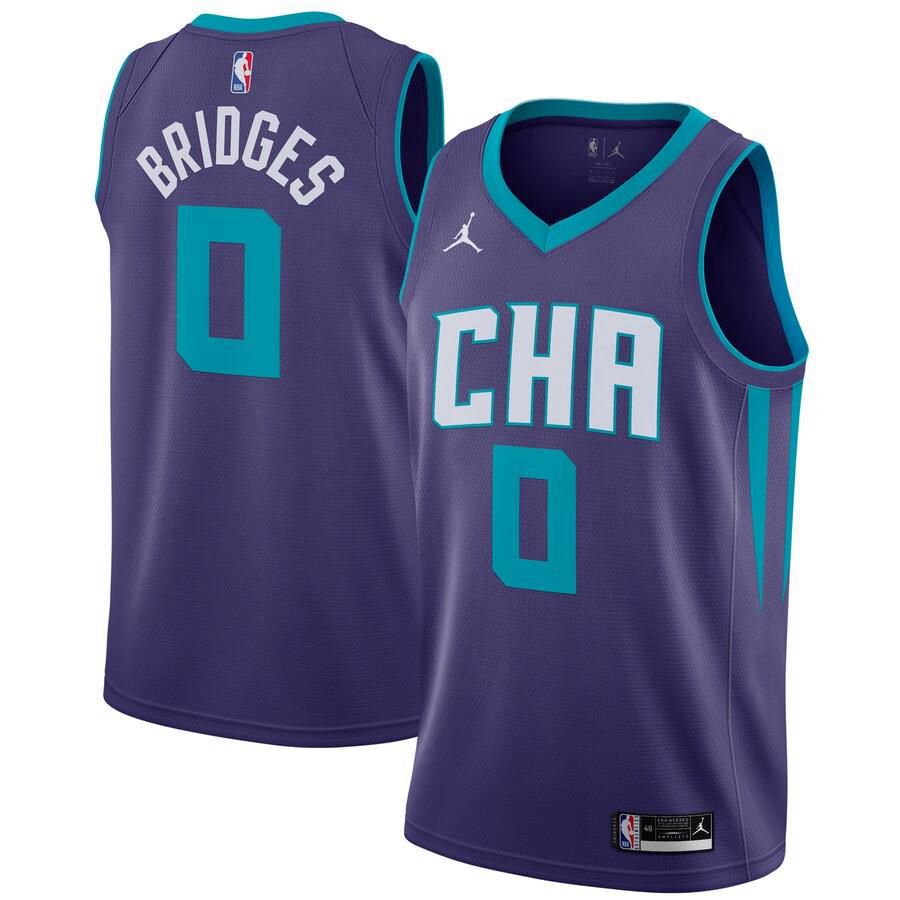 Charlotte Hornets Miles Bridges Jordan Brand 2020-21 Swingman Statement Jersey Mens - Purple | Ireland O2767V8