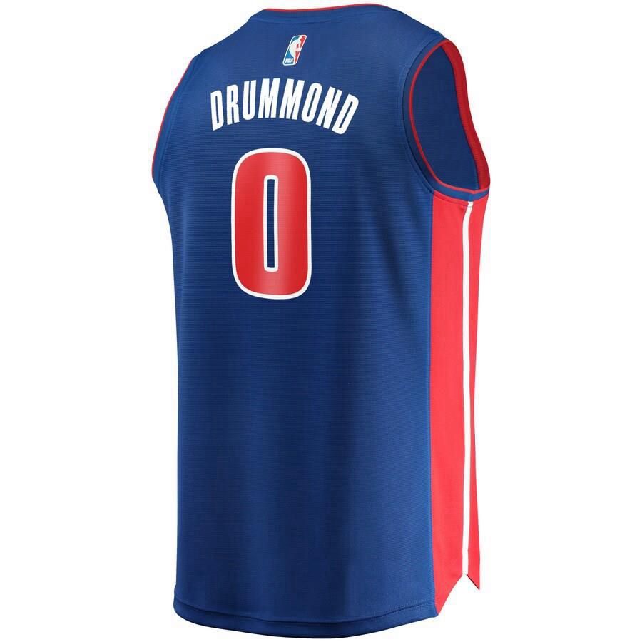 Detroit Pistons Andre Drummond Fanatics Branded Replica Fast Break Icon Jersey Mens - Blue | Ireland A3699A5