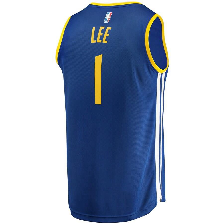 Golden State Warriors Damion Lee Fanatics Branded Replica Fast Break Player Team Icon Jersey Mens - Blue | Ireland E3953R0