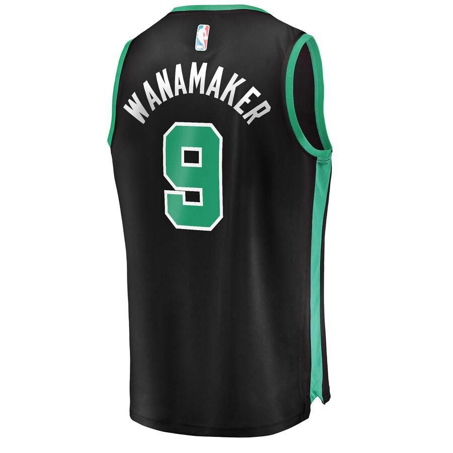 Boston Celtics Brad Wanamaker Fanatics Branded Replica Fast Break Player Statement Jersey Mens - Black | Ireland Z8659I9