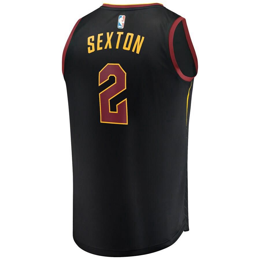Cleveland Cavaliers Collin Sexton Fanatics Branded Replica Fast Break Player Statement Jersey Mens - Black | Ireland D7177E3