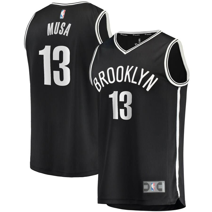 Brooklyn Nets Dzanan Musa Fanatics Branded Fast Break Player Icon Jersey Mens - Black | Ireland X9621K0