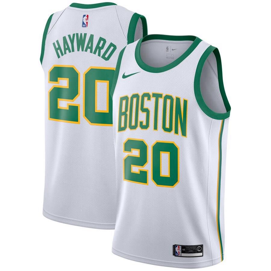 Boston Celtics Gordon Hayward Nike Swingman City Jersey Mens - White | Ireland W9107A0