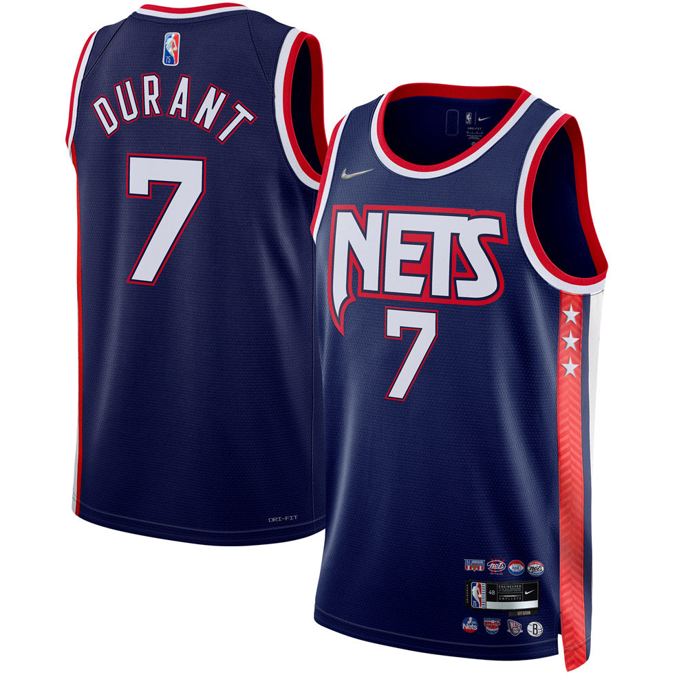 Men's Brooklyn Nets Kevin Durant  Jersey City Edition - Navy