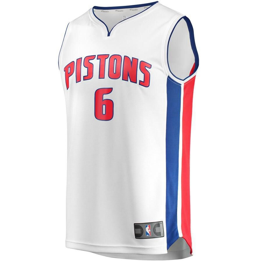 Detroit Pistons Bruce Brown Fanatics Branded Replica Fast Break Player Team Association Jersey Mens - White | Ireland B7064Z3