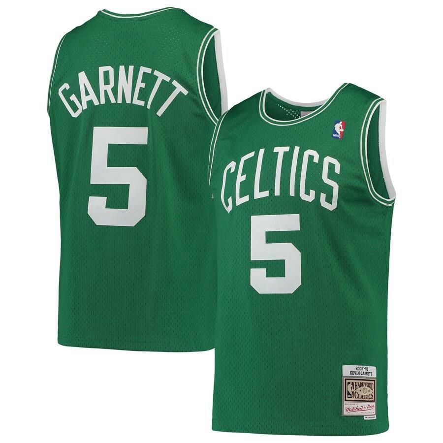 Boston Celtics Kevin Garnett Mitchell and Ness Hardwood Classics 2007-08 Swingman Jersey Mens - Green | Ireland J3563A1
