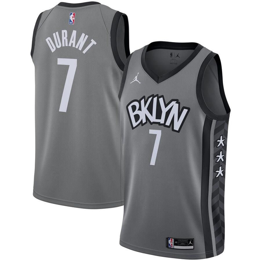 Brooklyn Nets Kevin Durant Jordan Brand 2020-21 Swingman Statement Jersey Mens - Grey | Ireland U9507A6