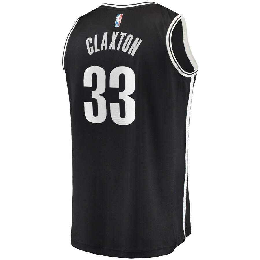 Brooklyn Nets Nicolas Claxton Fanatics Branded Fast Break Player Icon Jersey Mens - Black | Ireland Z4523B1