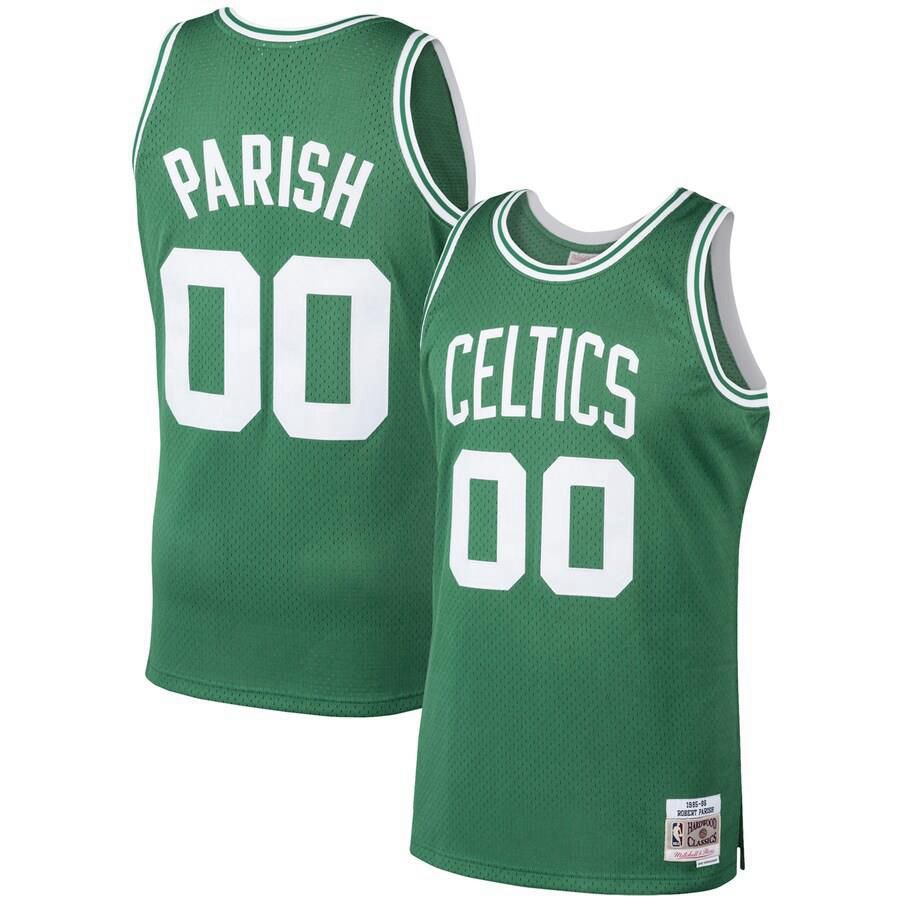 Boston Celtics Robert Parish Mitchell and Ness 1985-86 Hardwood Classics Swingman Player Jersey Mens - Green | Ireland K4549T0