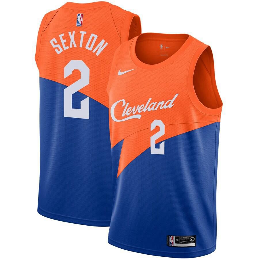 Cleveland Cavaliers Collin Sexton Nike Swingman City Jersey Mens - Blue | Ireland L6180Q4