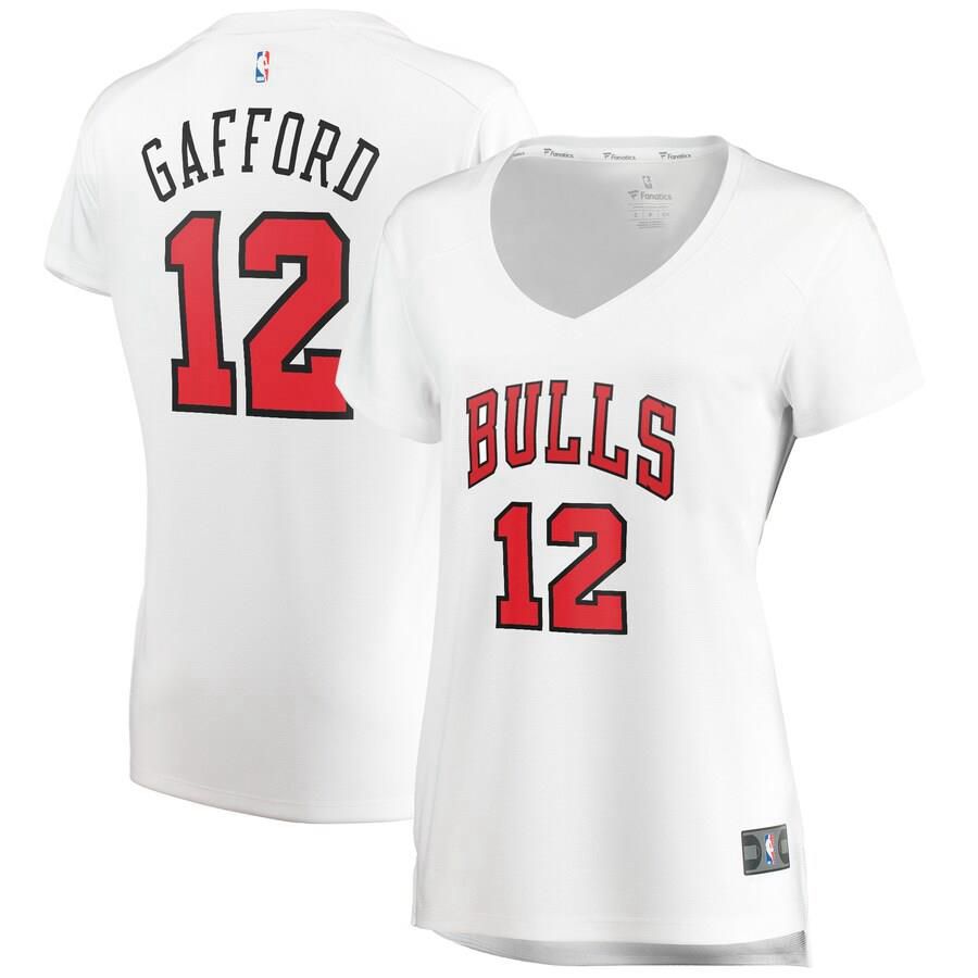 Chicago Bulls Daniel Gafford Fanatics Branded Replica Fast Break Association Jersey Womens - White | Ireland L3106Z7