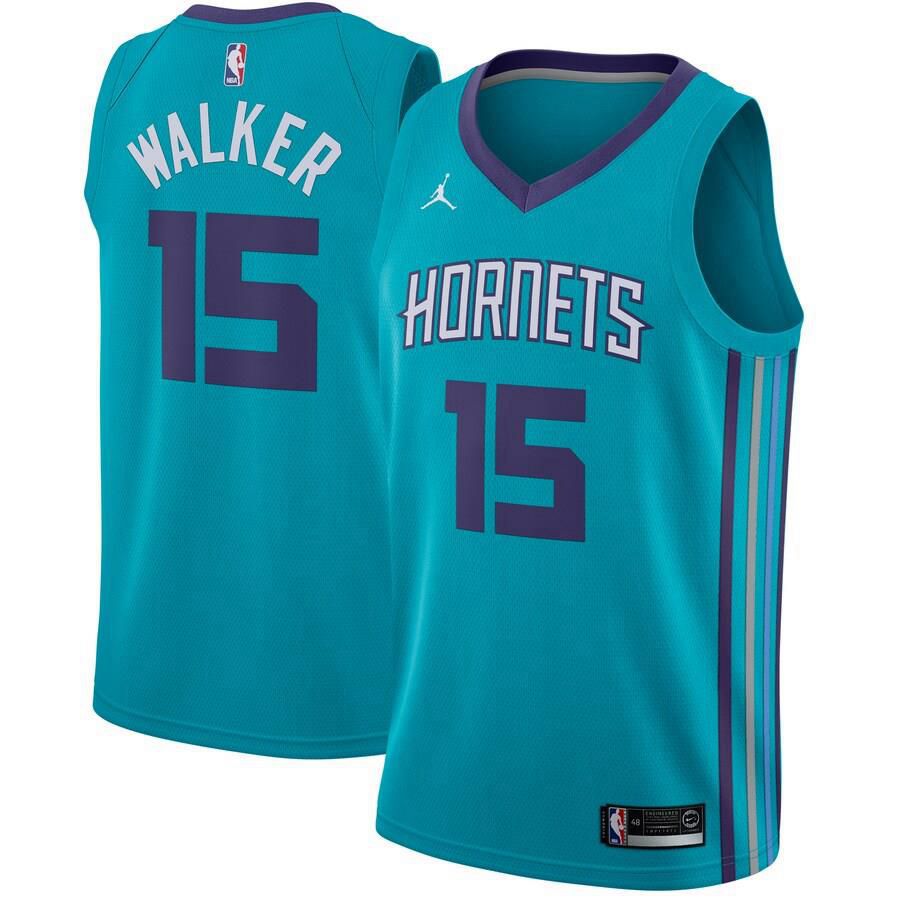 Charlotte Hornets Kemba Walker Jordan Brand Swingman Icon Jersey Mens - Blue | Ireland C4615L5