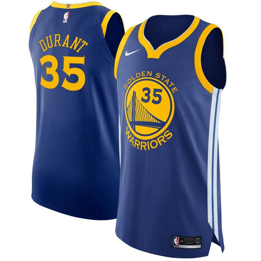 Golden State Warriors Kevin Durant Nike Authentic Icon Jersey Mens - Blue | Ireland Z4838Y2