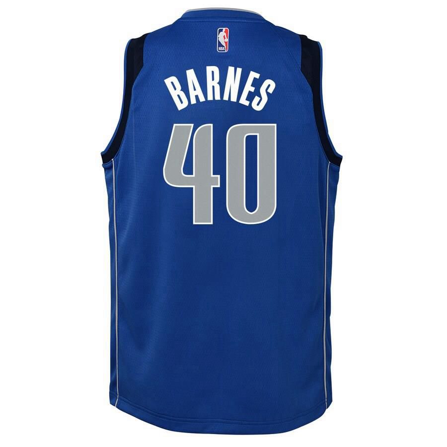 Dallas Mavericks Harrison Barnes Nike Swingman Icon Jersey Kids - Blue | Ireland Z3532P1