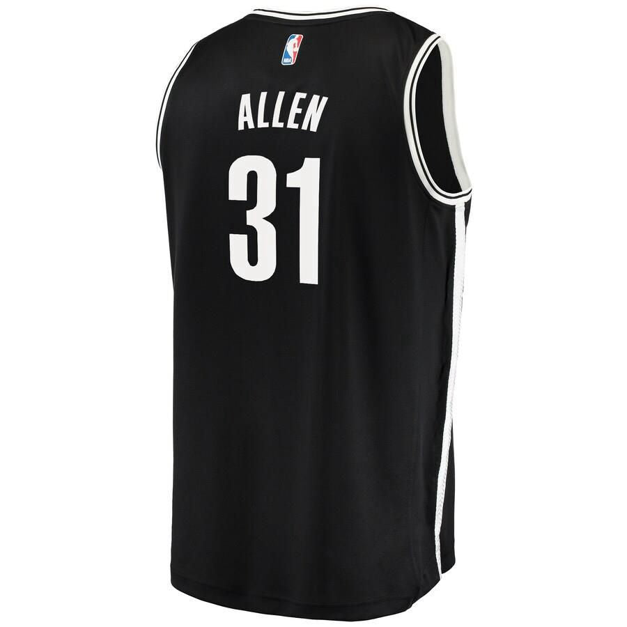 Brooklyn Nets Jarrett Allen Fanatics Branded Replica Fast Break Player Icon Jersey Mens - Black | Ireland L6824M3
