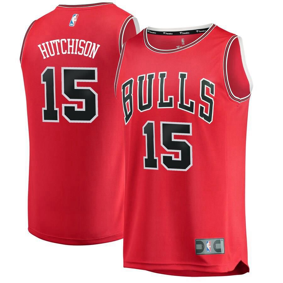 Chicago Bulls Chandler Hutchison Fanatics Branded Replica 2018 NBA Draft First Round Pick Fast Break Icon Jersey Mens - Red | Ireland E3095K9