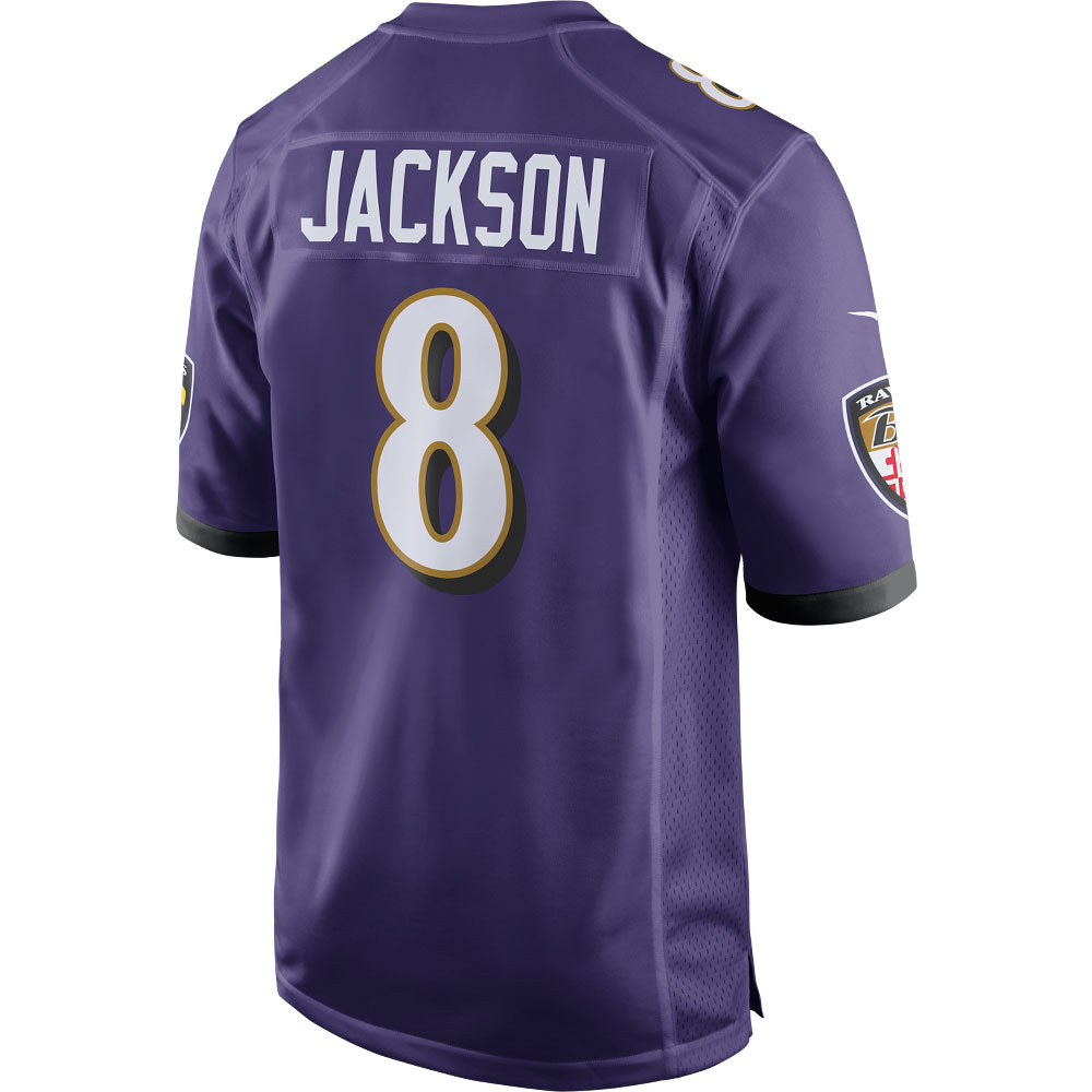Men's Baltimore Ravens Lamar Jackson Game Player Jersey Purple