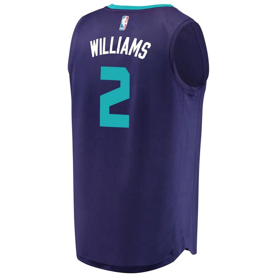 Charlotte Hornets Marvin Williams Fanatics Branded Replica Fast Break Player Statement Jersey Mens - Purple | Ireland F8998H5