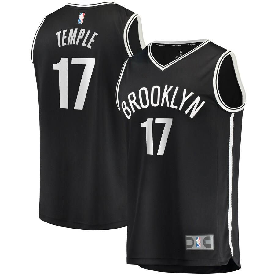 Brooklyn Nets Garrett Temple Fanatics Branded Fast Break Player Icon Jersey Mens - Black | Ireland X1170L1