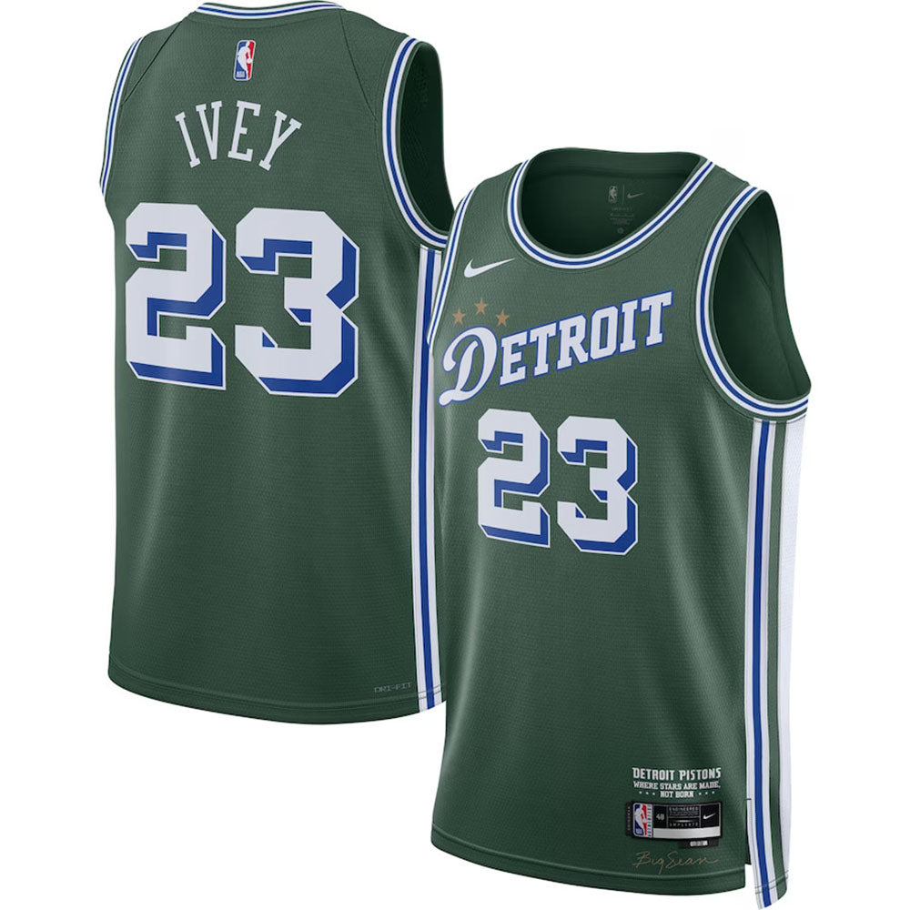 Men's Detroit Pistons Jaden Ivey City Edition Jersey - Green