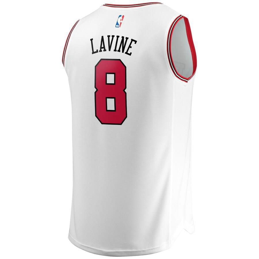 Chicago Bulls Zach LaVine Fanatics Branded Replica Fast Break Association Jersey Mens - White | Ireland Y8367T7