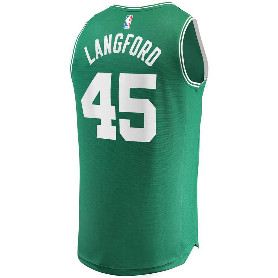 Boston Celtics Romeo Langford Fanatics Branded Replica 2019 NBA Draft First Round Pick Fast Break Icon Jersey Mens - Green | Ireland Q8860E5