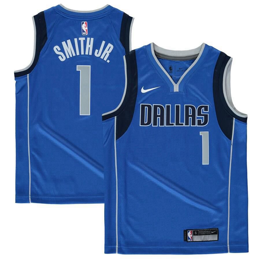 Dallas Mavericks Dennis Smith Jr. Nike Swingman Icon Jersey Kids - Blue | Ireland Y8018C5