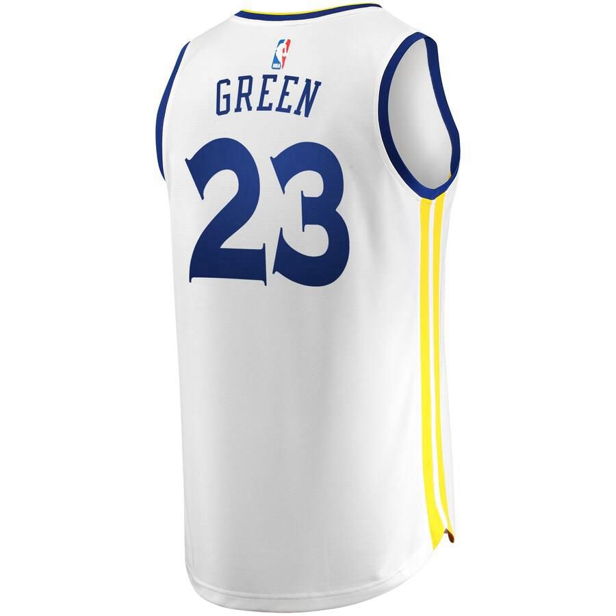 Golden State Warriors Draymond Green Fanatics Branded Replica Fast Break Player Association Jersey Kids - White | Ireland G6615D0