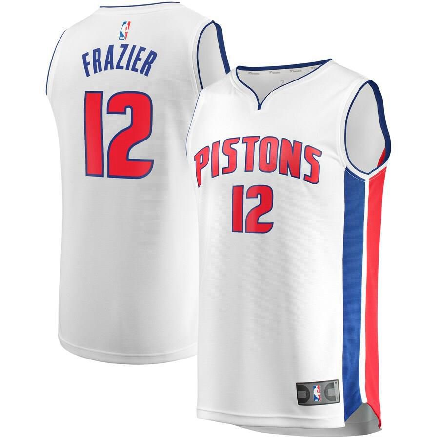 Detroit Pistons Tim Frazier Fanatics Branded Replica Fast Break Association Jersey Mens - White | Ireland O9297G8