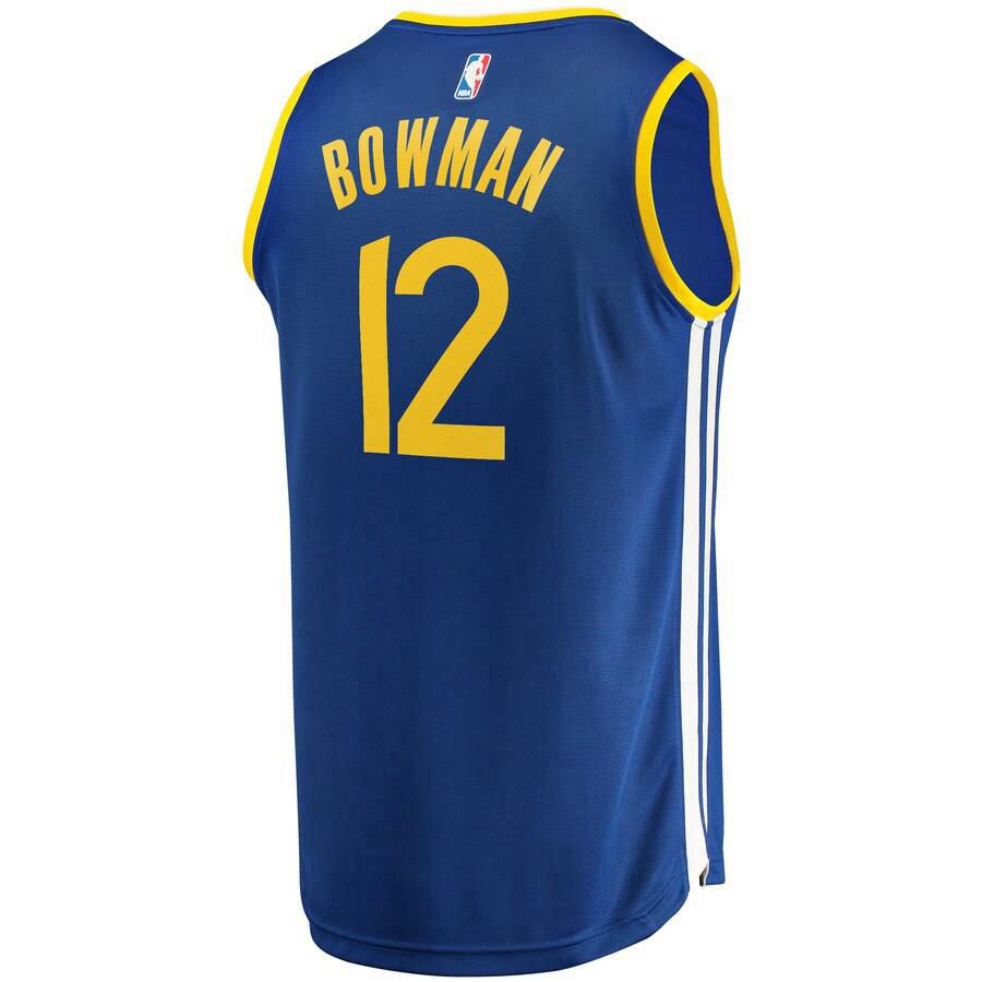 Golden State Warriors Ky Bowman Fanatics Branded Fast Break Player Icon Jersey Kids - Blue | Ireland A7189R4