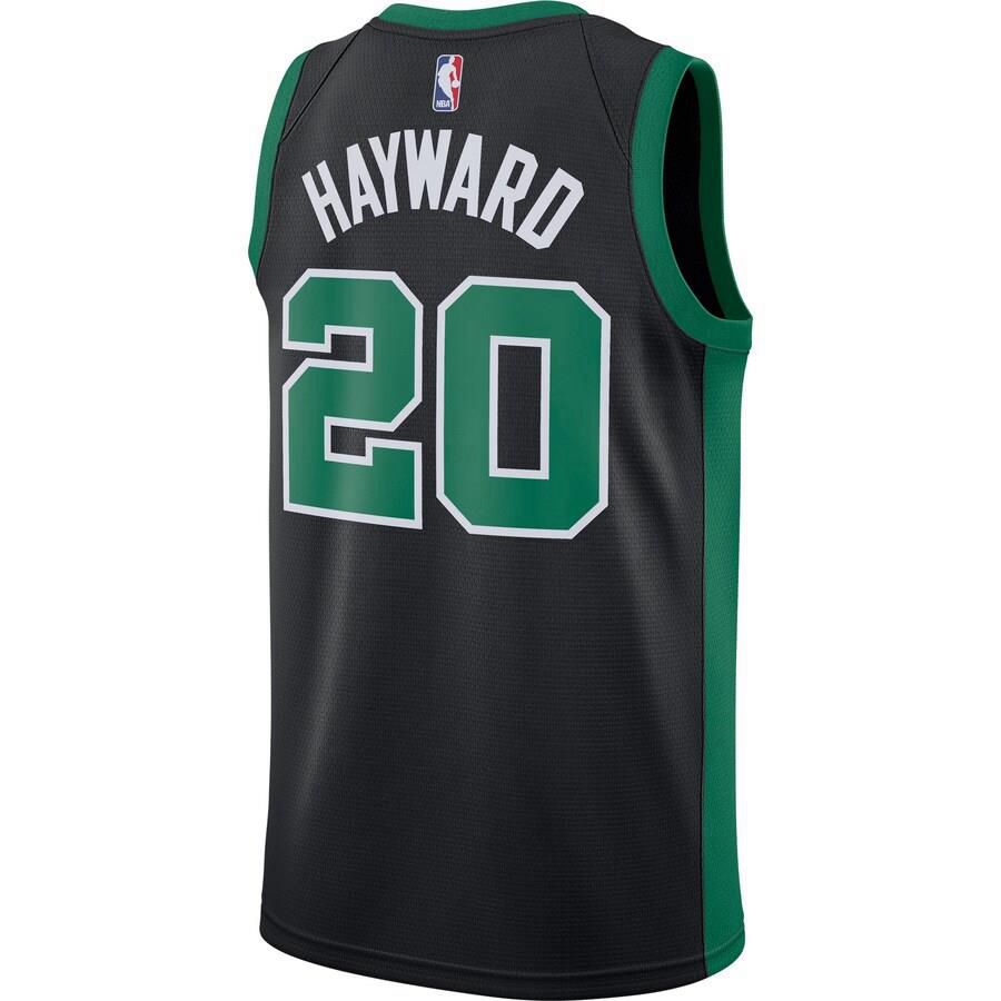 Boston Celtics Gordon Hayward Nike Swingman Statement Jersey Mens - Black | Ireland Z7647X4